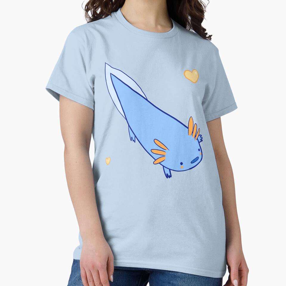 Blue axolotl by Mayarart T-Shirts, Hoodie, Sweatshirt | BlankRebels.com (Image 2)