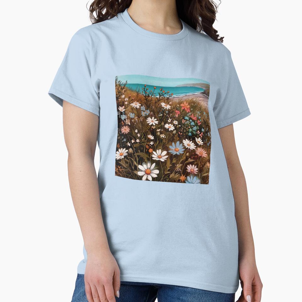 Boho Wildflowers Cottagecore Countryside Coastal Wildflowers 3 of 4 by Beachy T-Shirts, Hoodie, Sweatshirt (Image 2)
