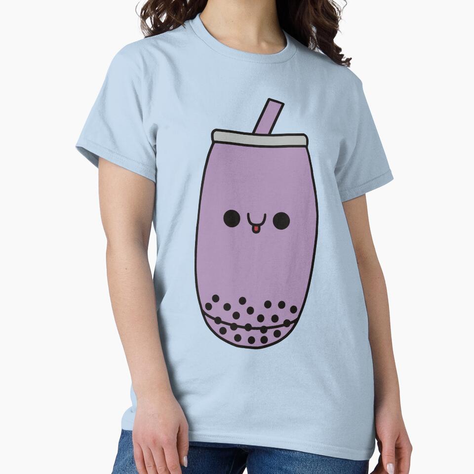 Cute Taro Bubble Tea - Kawaii Boba Tea by KawaiiByDice T-Shirts, Hoodie, Sweatshirt | BlankRebels.com (Image 2)