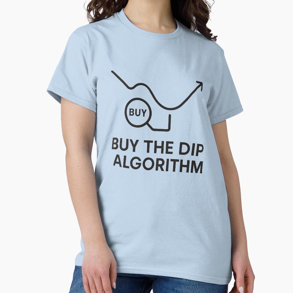 Buy The Dip Algorithm — Minimal Dev Trader Line Art by techy-rrr T-Shirts, Hoodie, Sweatshirt | BlankRebels.com (Image 2)