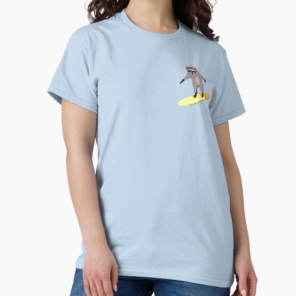 Surfing Raccoon by j2vez T-Shirts, Hoodie, Sweatshirt | BlankRebels.com (Image 2)
