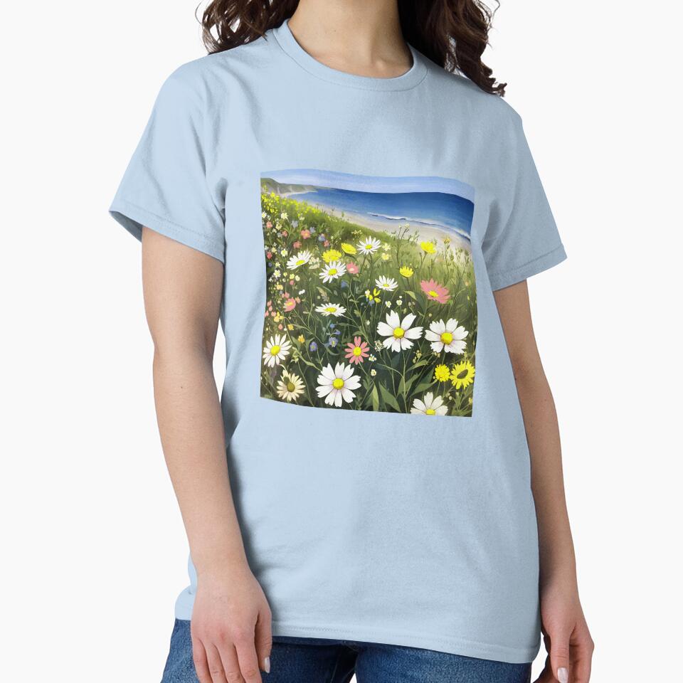 Boho Wildflowers Cottagecore Countryside Coastal Wildflowers 2 of 4 by Beachy T-Shirts, Hoodie, Sweatshirt (Image 2)