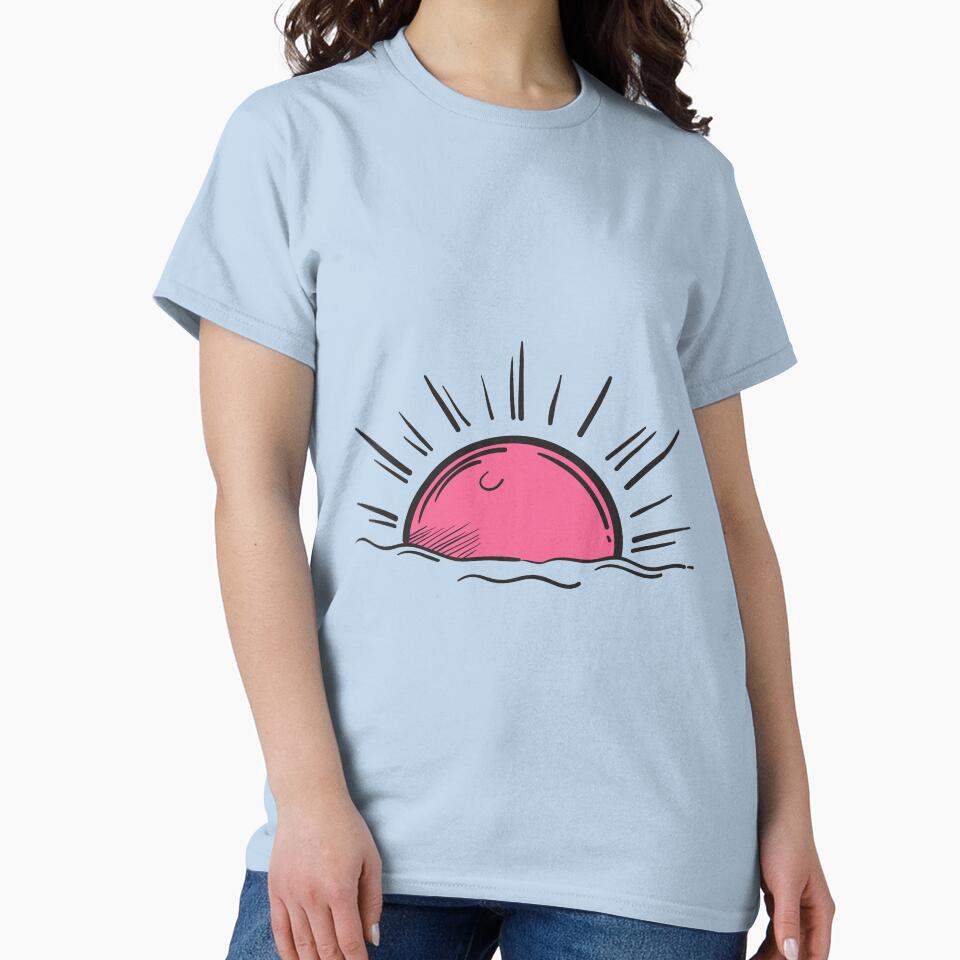 sunset funky hand drawn doodle cartoon by VinCut T-Shirts, Hoodie, Sweatshirt | BlankRebels.com (Image 2)