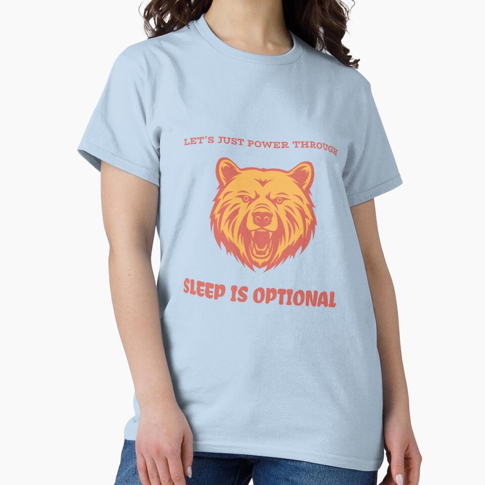 "Let’s Just Power Through — Sleep Is Optional" Funny Tech T-Shirt by LionMindLabs Hoodie, Sweatshirt (Image 2)