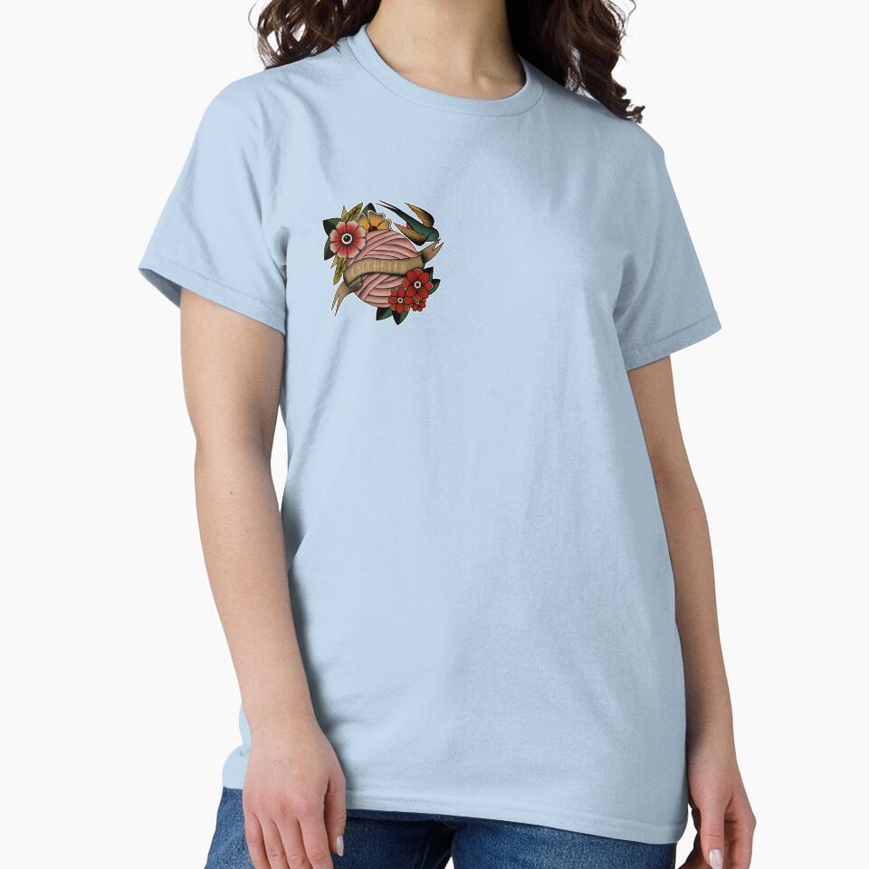 "Crocheter" old school tattoo style by skeinappeal T-Shirts, Hoodie, Sweatshirt | BlankRebels.com (Image 2)