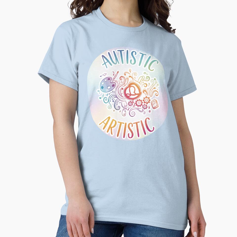 Autistic Artistic Neurodiversity Pride Design by PixelQ T-Shirts, Hoodie, Sweatshirt | BlankRebels.com (Image 2)