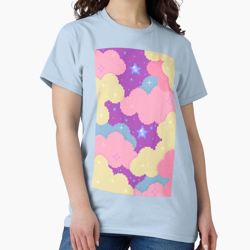 pixel cotton candy clouds by autumnalmanac