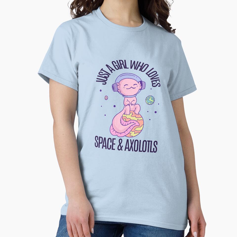 Space Axolotl lover by CandyVenom T-Shirts, Hoodie, Sweatshirt | BlankRebels.com (Image 2)