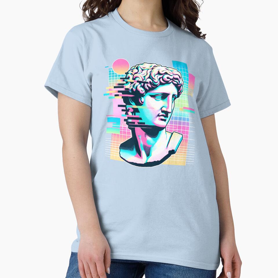 Vaporwave Greek God by TaevasDesign T-Shirts, Hoodie, Sweatshirt | BlankRebels.com (Image 2)