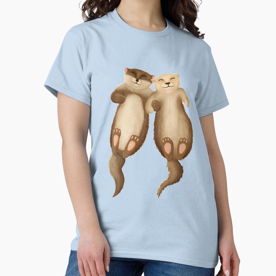 Significant Otters- Otter Pals by Kella Hanna-Wayne T-Shirts, Hoodie, Sweatshirt | BlankRebels.com (Image 2)