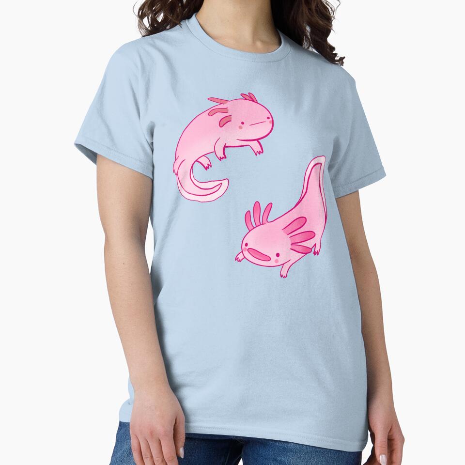 Two axolotls drawing by Mayarart T-Shirts, Hoodie, Sweatshirt | BlankRebels.com (Image 2)