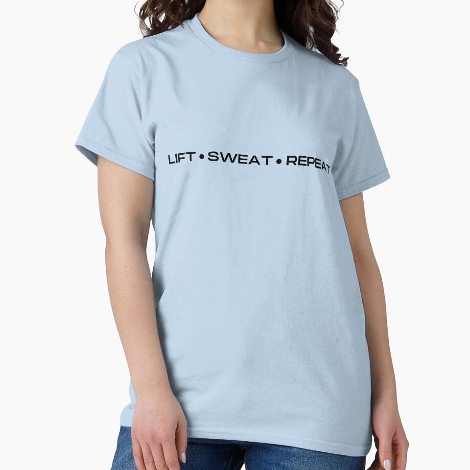 Lift Sweat Repeat Weight Lifting Quote by FitMyLifestyle T-Shirts, Hoodie, Sweatshirt | BlankRebels.com (Image 2)