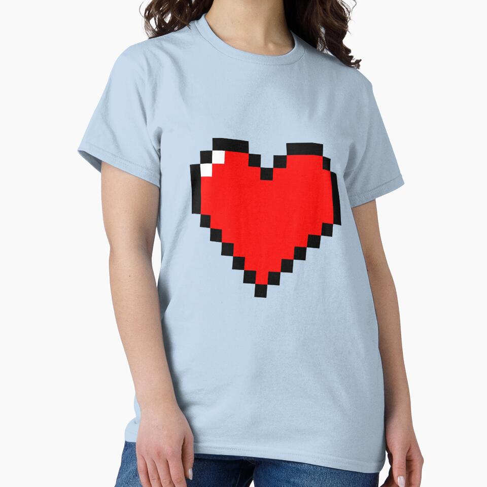 8 Bit Heart by SJ-Merch T-Shirts, Hoodie, Sweatshirt | BlankRebels.com (Image 2)