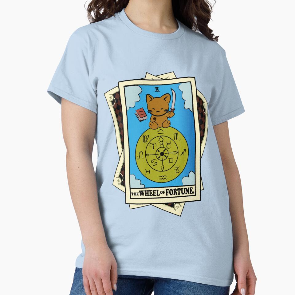 TAROT CARDS DECK | THE WHEEL OF FORTUNE. | FORTUNE CAT by FalconLifeStore T-Shirts, Hoodie, Sweatshirt (Image 2)
