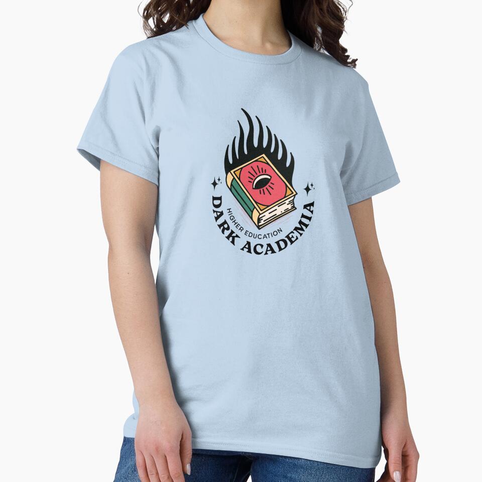 Dark Academia Higher Education Book by CattlettArt T-Shirts, Hoodie, Sweatshirt | BlankRebels.com (Image 2)