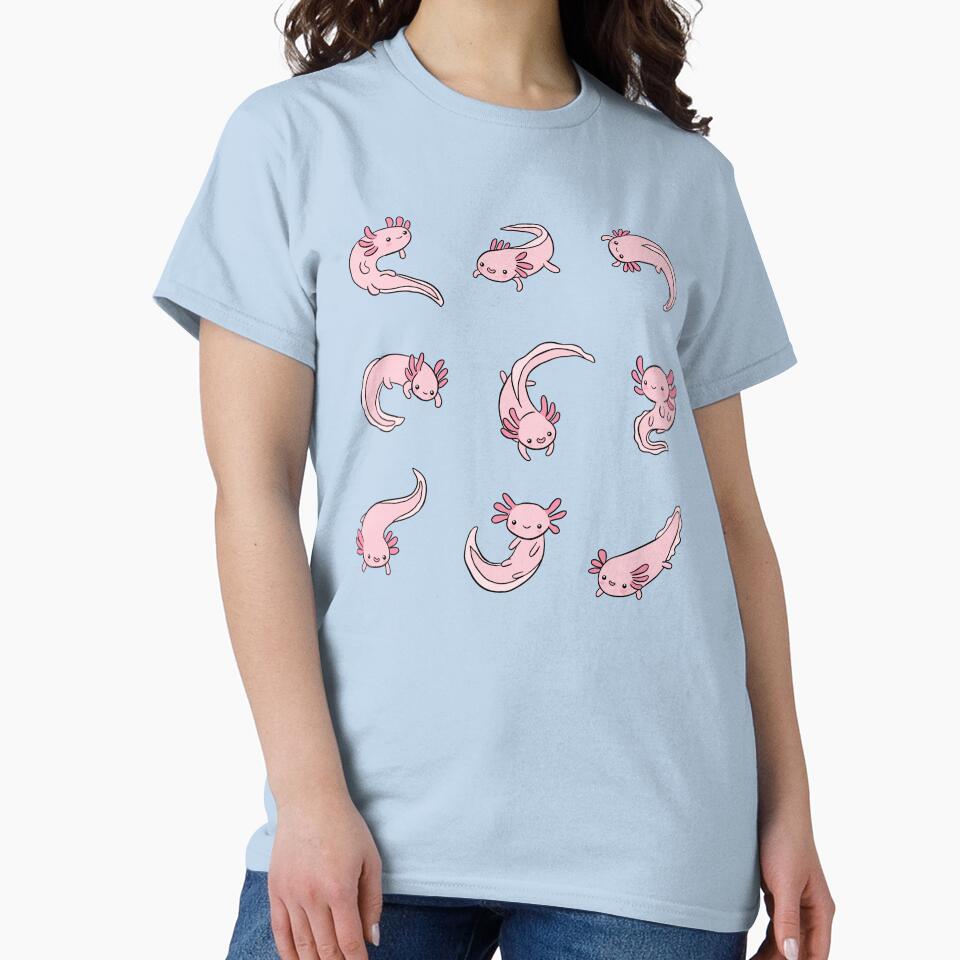 Cute little happy axolotls pack by Yarafantasyart T-Shirts, Hoodie, Sweatshirt | BlankRebels.com (Image 2)
