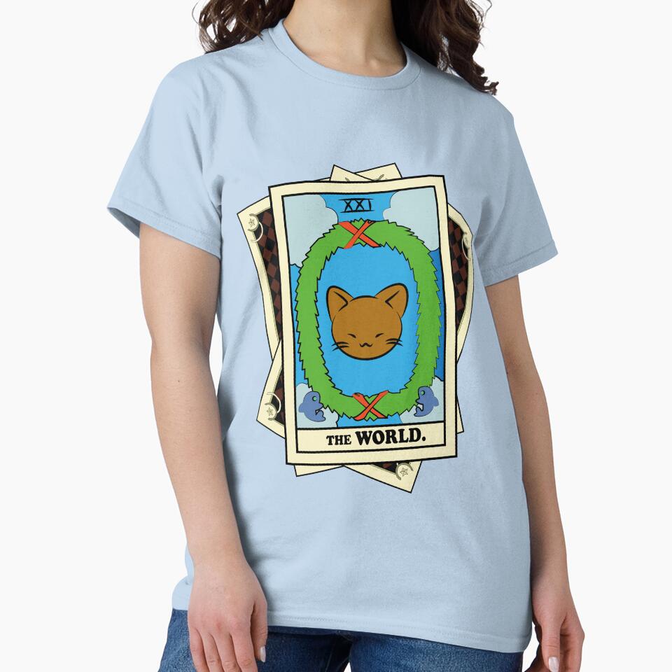TAROT CARDS DECK | THE WORLD. | FORTUNE CAT by FalconLifeStore T-Shirts, Hoodie, Sweatshirt | BlankRebels.com (Image 2)