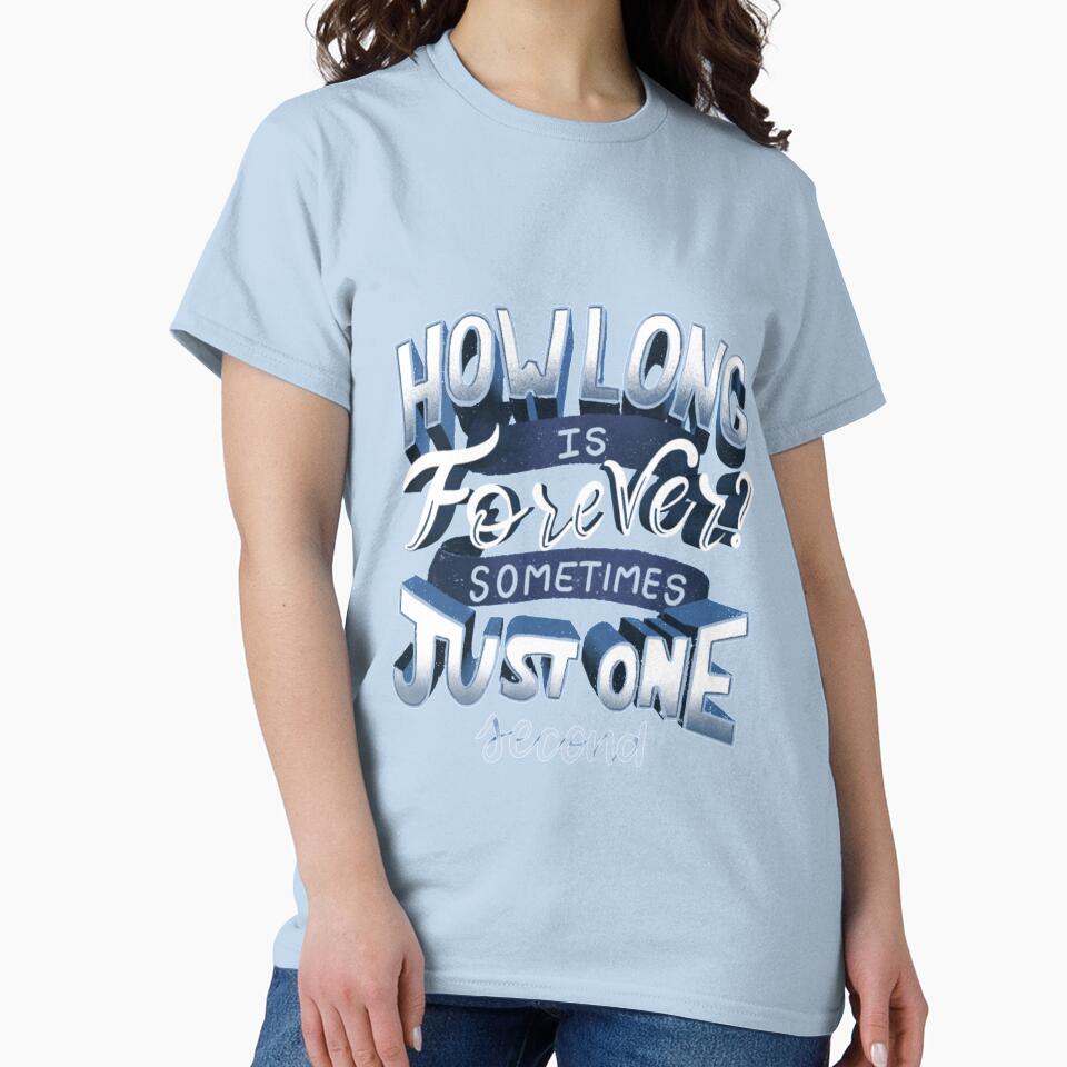How long is forever? Sometimes just one second | Alice in wonderland by Laura Sato T-Shirts, Hoodie, Sweatshirt (Image 2)