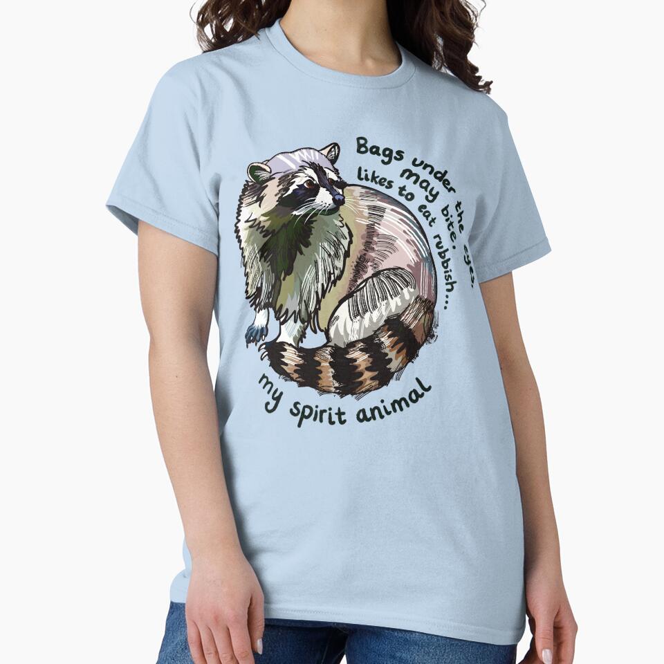 Raccoon: spirit animal by Tully Simmonds T-Shirts, Hoodie, Sweatshirt | BlankRebels.com (Image 2)