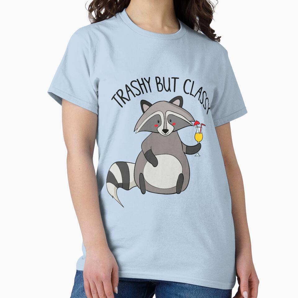Trashy But Classy- Funny Raccoon gift by DreamyPanda T-Shirts, Hoodie, Sweatshirt | BlankRebels.com (Image 2)