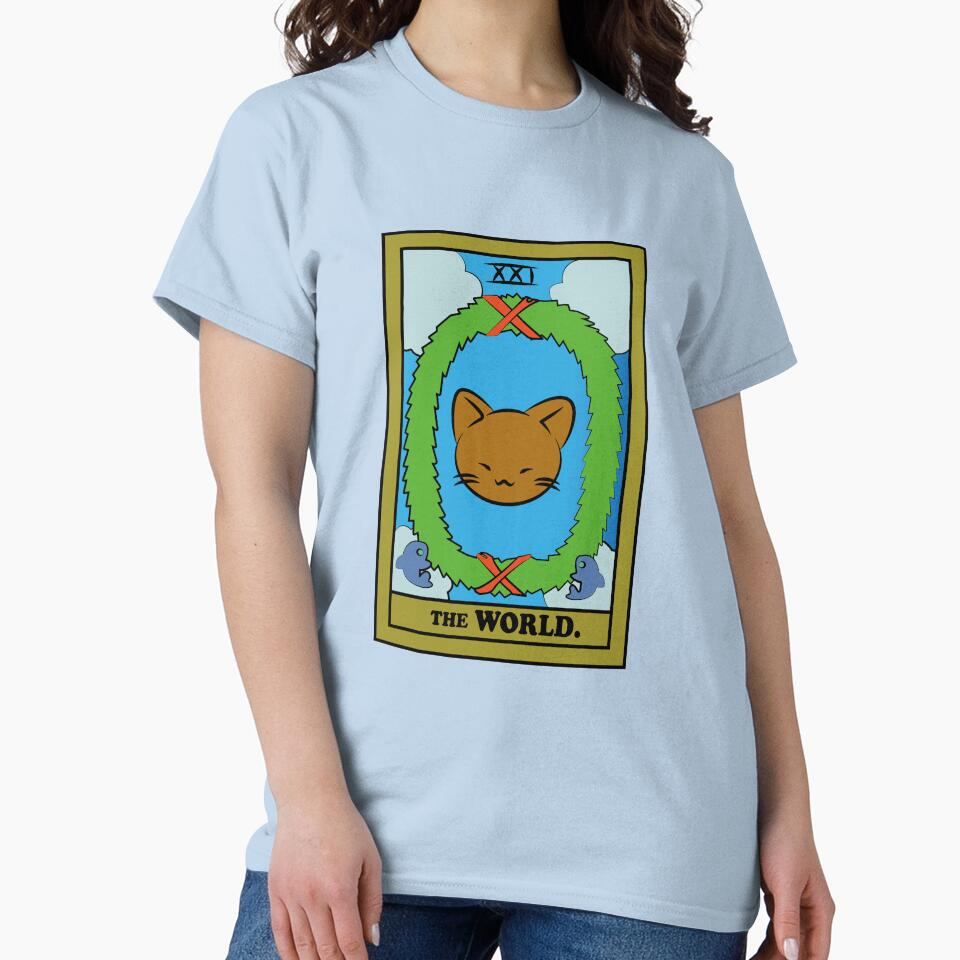 TAROT CARDS | THE WORLD. | CAT by FalconLifeStore T-Shirts, Hoodie, Sweatshirt | BlankRebels.com (Image 2)