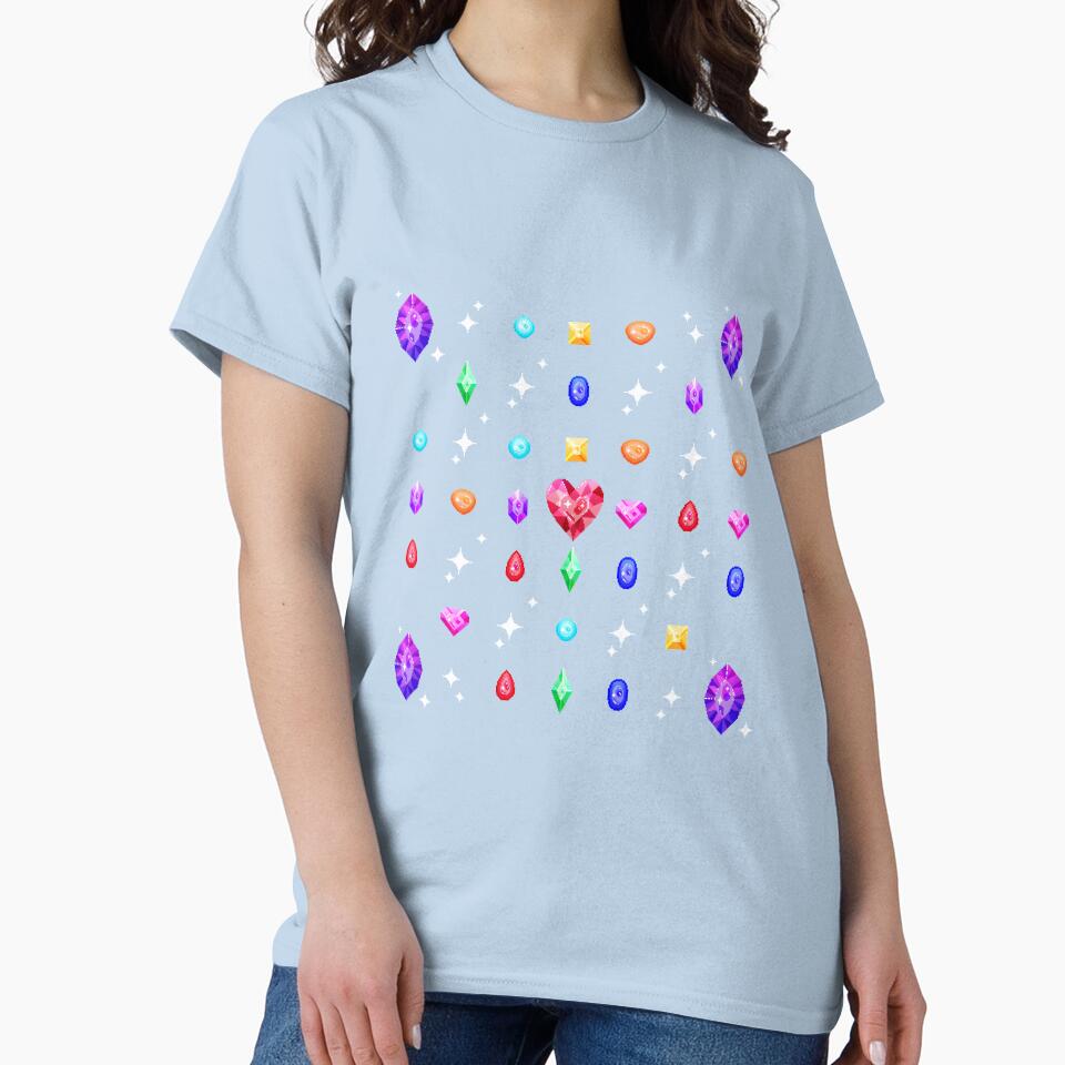 Pixel Gem Pattern by MetallicWings15 T-Shirts, Hoodie, Sweatshirt | BlankRebels.com (Image 2)