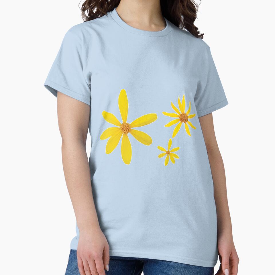 Wild Floral Summer Pattern - Blue by glategan T-Shirts, Hoodie, Sweatshirt | BlankRebels.com (Image 2)