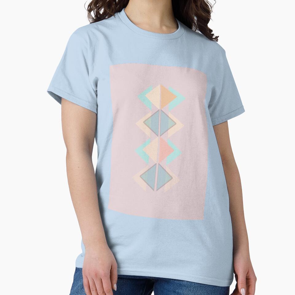 Marshmallow Soft Pastel Geometric Design in Warm Colours by neomadesigns T-Shirts, Hoodie, Sweatshirt (Image 2)