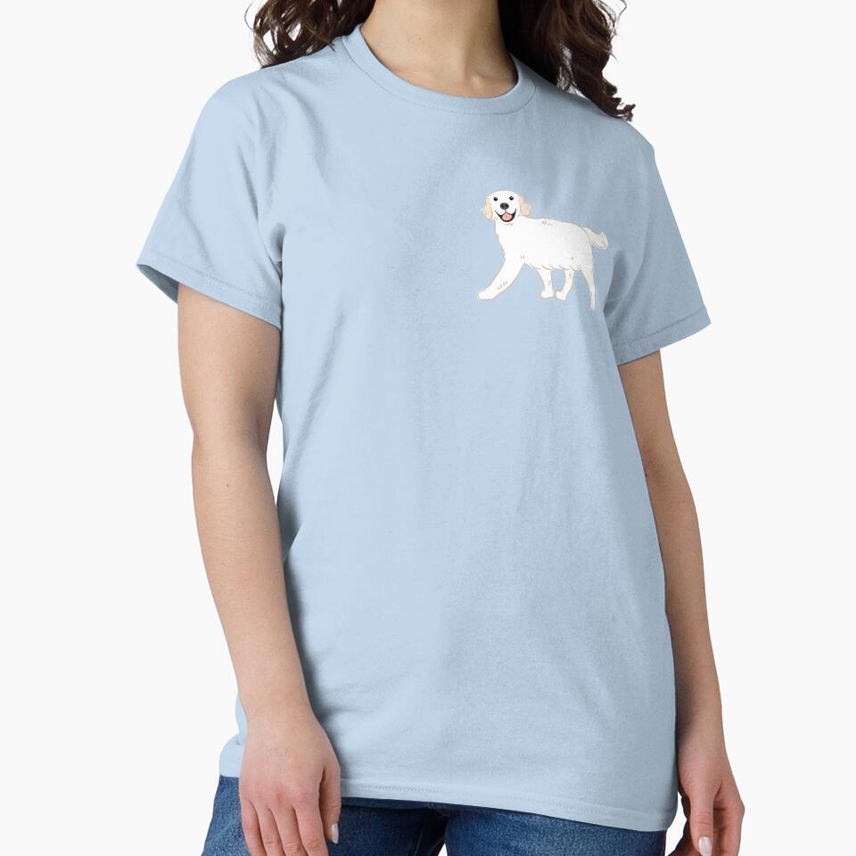 Cute White Cream Golden Retriever by Lulupainting T-Shirts, Hoodie, Sweatshirt | BlankRebels.com (Image 2)