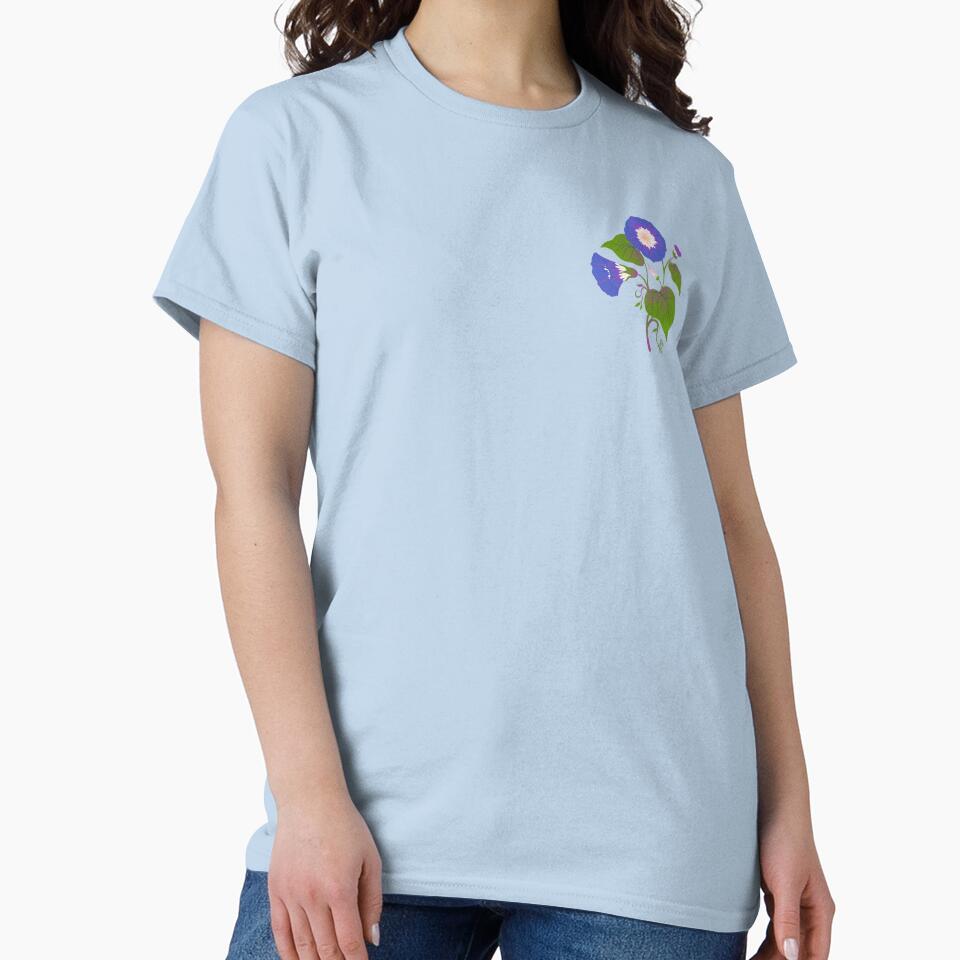 Beautiful Purple and Blue Morning Glory by Yulia Saraswati T-Shirts, Hoodie, Sweatshirt | BlankRebels.com (Image 2)