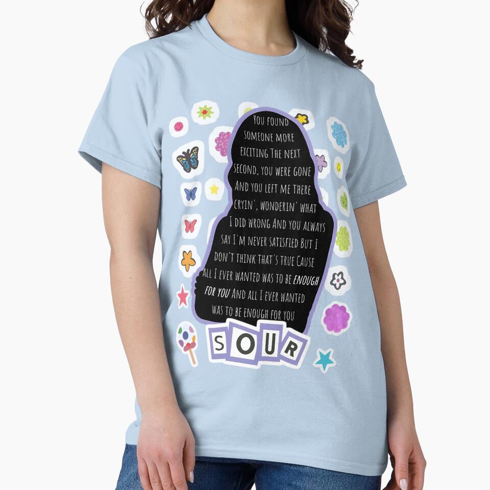 Enough For You - Olivia Rodrigo SOUR Aesthetic Stickers by urstyle04 T-Shirts, Hoodie, Sweatshirt | BlankRebels.com (Image 2)
