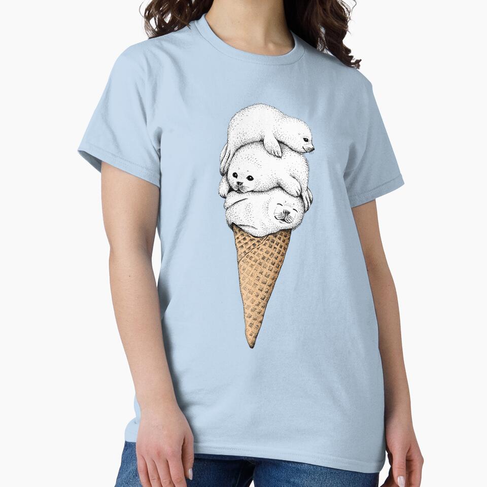 Seal Ice Cream Cone by HabbyArt