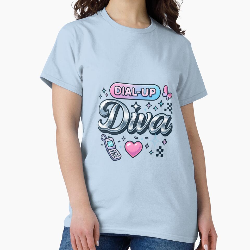 Dial Up Diva by TheJoyfulPen T-Shirts, Hoodie, Sweatshirt | BlankRebels.com (Image 2)