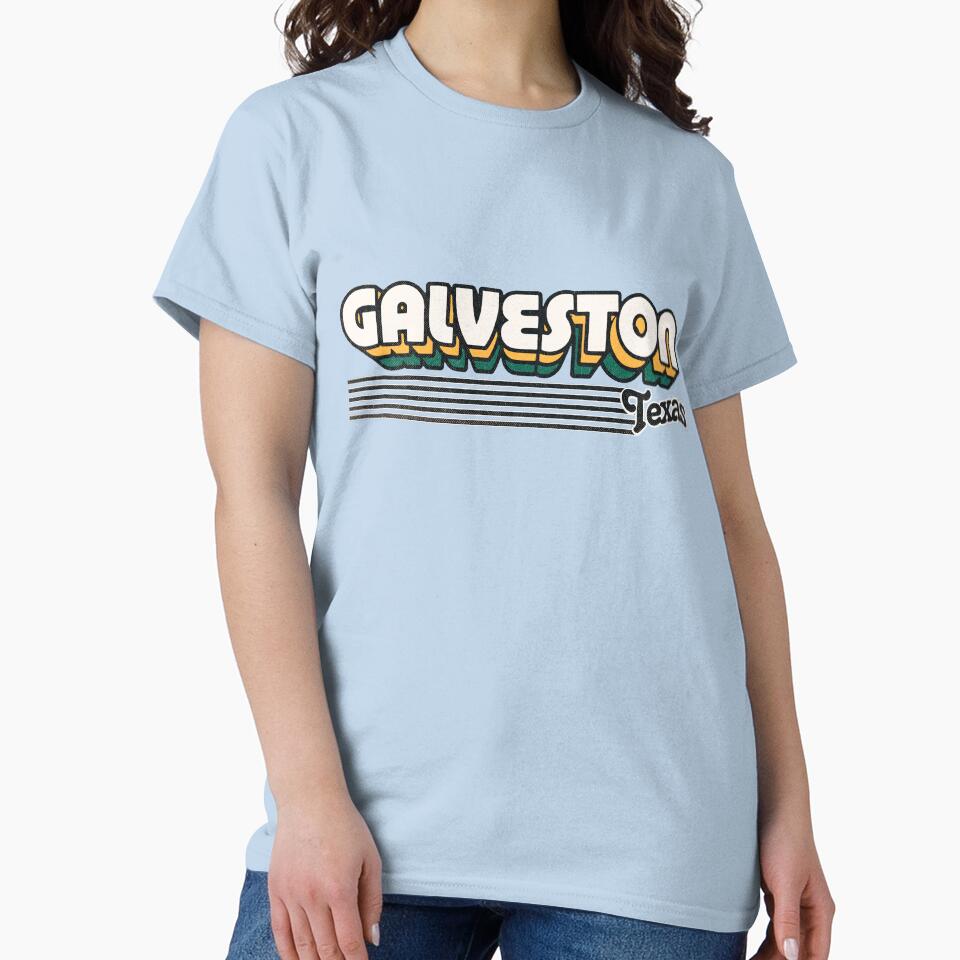 Galveston, Texas | Retro Stripes by retroready T-Shirts, Hoodie, Sweatshirt | BlankRebels.com (Image 2)