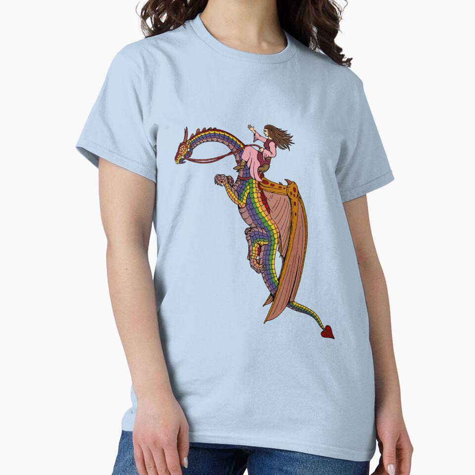 Riding the Rainbow Dragon by Azure Lion Productions T-Shirts, Hoodie, Sweatshirt | BlankRebels.com (Image 2)