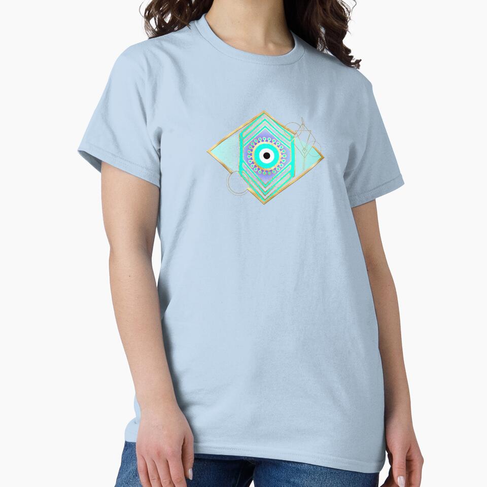 Modern Golden Evil Eye by SimplyCosmic11 T-Shirts, Hoodie, Sweatshirt | BlankRebels.com (Image 2)
