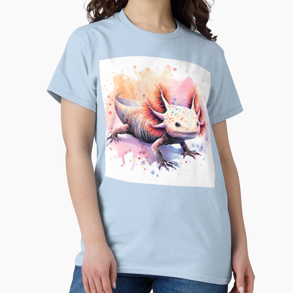 Axolotl Art #4 | Axolotl Lovers by ksgraphics222 T-Shirts, Hoodie, Sweatshirt | BlankRebels.com (Image 2)