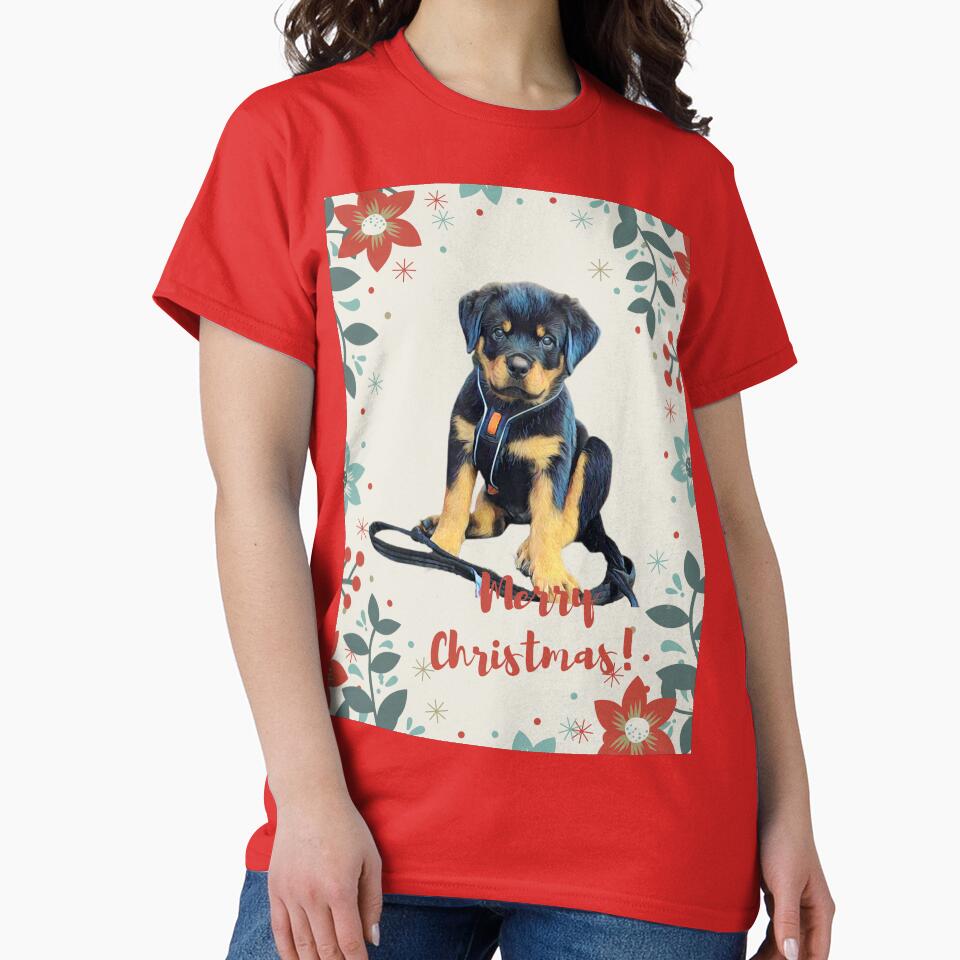 Rottweiler Christmas by AnnaAndVibes T-Shirts, Hoodie, Sweatshirt | BlankRebels.com (Image 2)