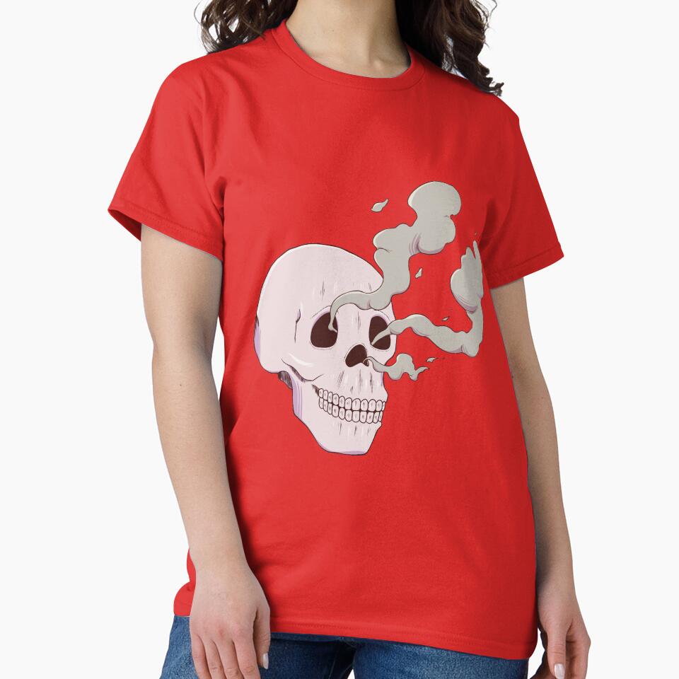 Smoky Skull by lutfimnr T-Shirts, Hoodie, Sweatshirt | BlankRebels.com (Image 2)