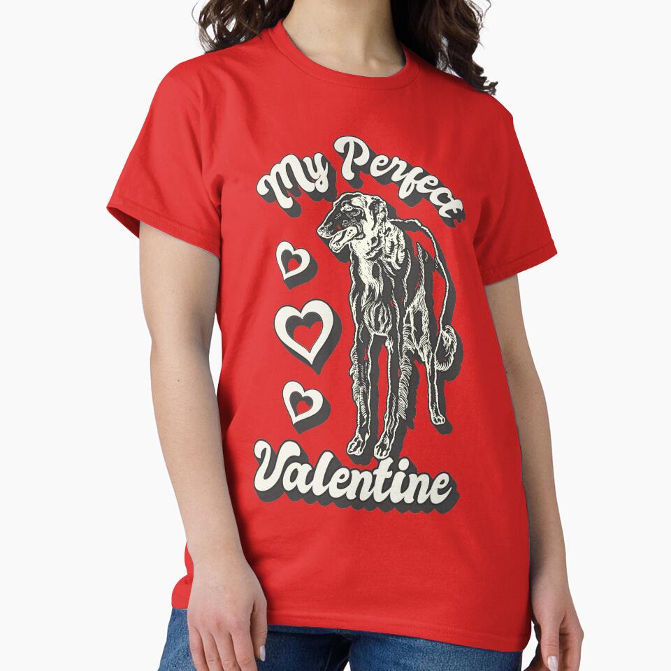 My Perfect Hound Valentine, Fun Valentines Design For Dog Animal Lovers by TrulyEpoque T-Shirts, Hoodie, Sweatshirt (Image 2)