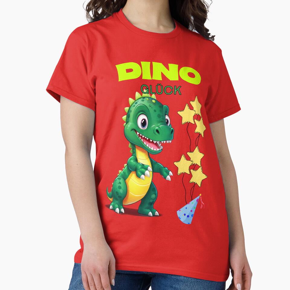 Dino glück by KIDS-PRINTS T-Shirts, Hoodie, Sweatshirt | BlankRebels.com (Image 2)