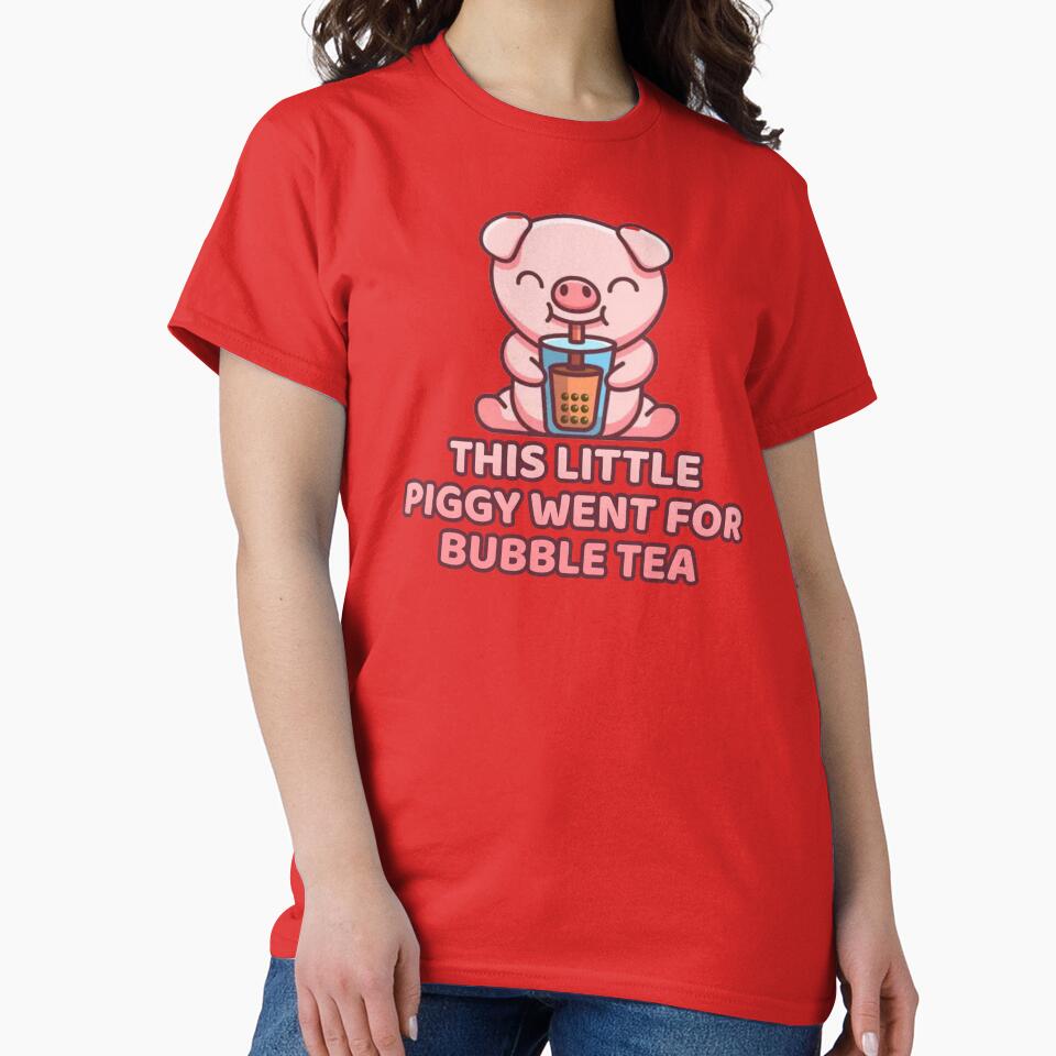 This Little Piggy Went For Bubble Tea by JoseyMiles T-Shirts, Hoodie, Sweatshirt | BlankRebels.com (Image 2)