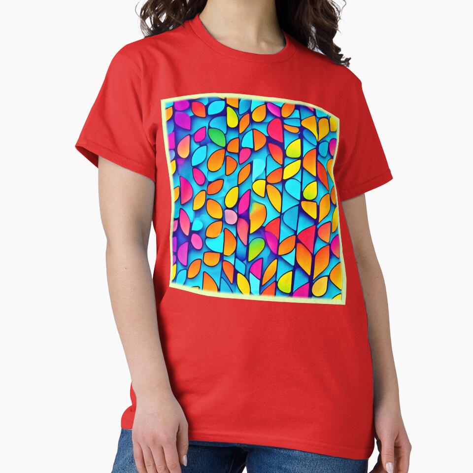 Vibrant Abstract Leaf Burst by Health And Fitness Posts e-Store T-Shirts, Hoodie, Sweatshirt | BlankRebels.com (Image 2)