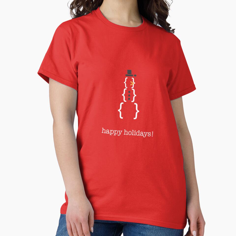 Coder Snowman Happy Holidays Geek by Oniyasha T-Shirts, Hoodie, Sweatshirt | BlankRebels.com (Image 2)