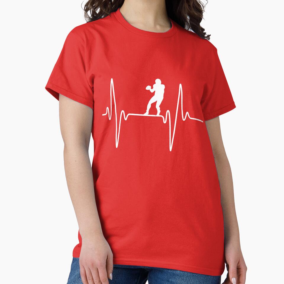 Football Player EKG by DeansDesigns44 T-Shirts, Hoodie, Sweatshirt | BlankRebels.com (Image 2)