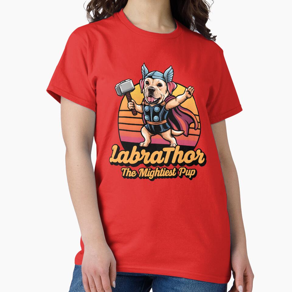 Labrathor – The Mightiest Pup Pun by Jollys-ArtShop T-Shirts, Hoodie, Sweatshirt | BlankRebels.com (Image 2)