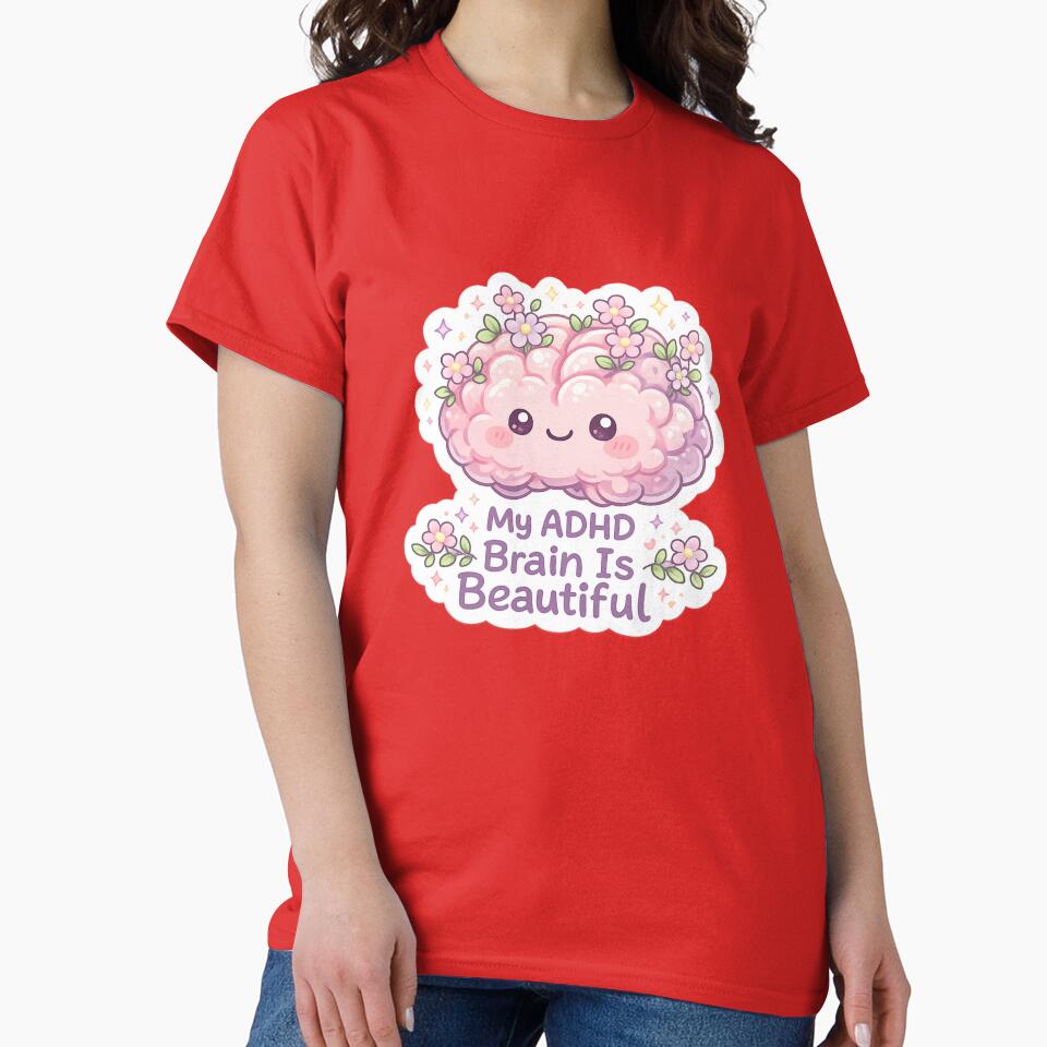 My ADHD Brain is Beautiful by kharatsuchita T-Shirts, Hoodie, Sweatshirt | BlankRebels.com (Image 2)