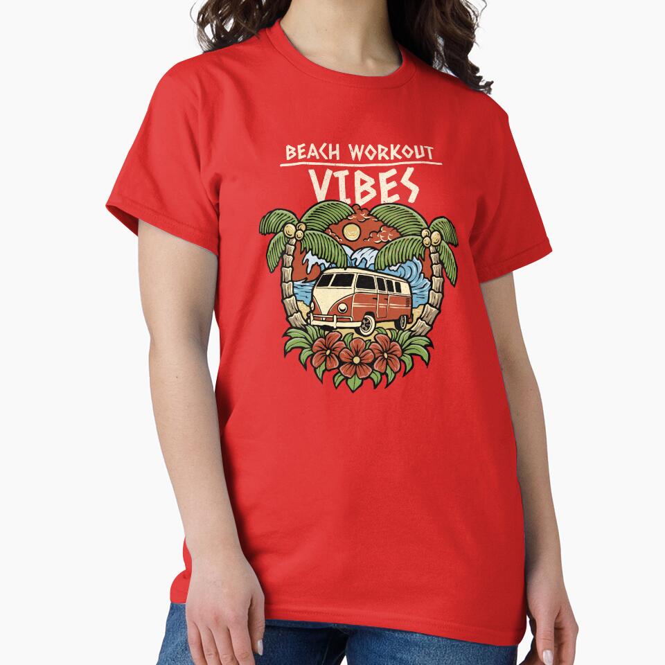 Beach workout vibes by 4ozstore T-Shirts, Hoodie, Sweatshirt | BlankRebels.com (Image 2)