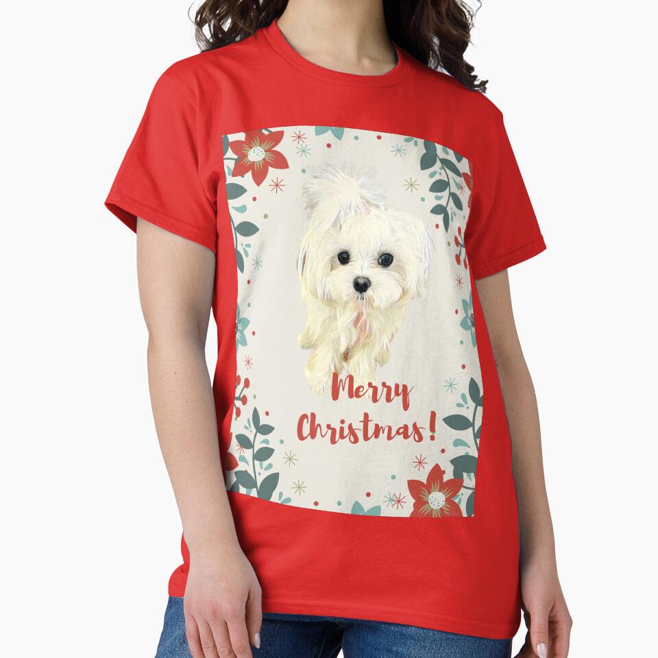 Maltese Christmas by AnnaAndVibes T-Shirts, Hoodie, Sweatshirt | BlankRebels.com (Image 2)