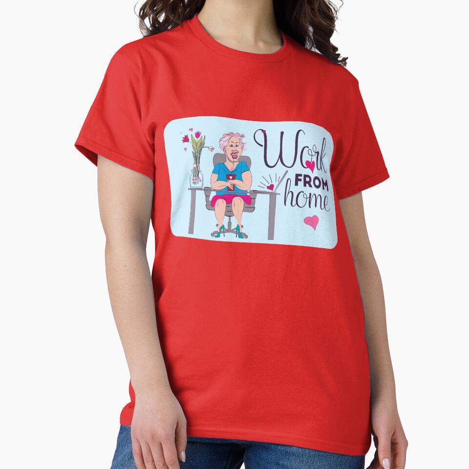 Work from home by IngaDesign T-Shirts, Hoodie, Sweatshirt | BlankRebels.com (Image 2)